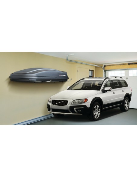 Coppia supporti telescopici fissaggio laterale parete per box tetto type 2