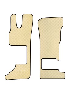 Coppia tappeti camion in similpelle Beige DAF XG XG sedile pass Pieghev