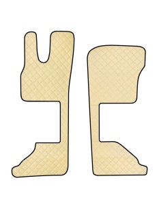 Coppia tappeti camion in similpelle Beige DAF XG XG sedile pass Pneumat