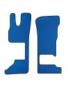 Coppia tappeti camion in similpelle Blu DAF XG XG sedile pass Pieghevol