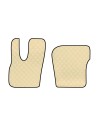 Coppia tappeti camion in similpelle imbottiti Beige DAF XF dal 2021