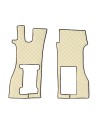 Coppia tappeti camion in similpelle imbottiti Beige Scania R serie 7 pneu