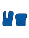 Coppia tappeti camion in similpelle imbottiti Blu DAF XF dal 2021