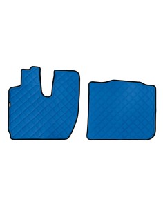 Coppia tappeti camion in similpelle imbottiti Blu Iveco S Way 2019 2024