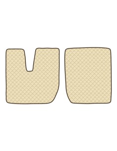 Coppia tappeti camion in similpelle imbottiti colore Beige Iveco Stralis