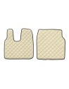 Coppia tappeti camion in similpelle imbottiti colore Beige Man TGL TGM TG