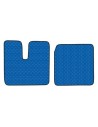 Coppia tappeti camion in similpelle imbottiti colore Blu MAN TGA cab lar