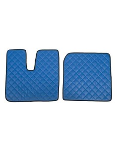 Coppia tappeti camion in similpelle imbottiti colore Blu MAN TGX 2007 201