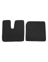 Coppia tappeti camion in similpelle imbottiti colore Nero MAN TGX 2007 20