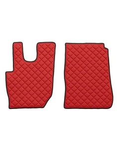 Coppia tappeti camion in similpelle imbottiti colore Rosso Daf CF dal 201