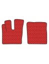 Coppia tappeti camion in similpelle imbottiti colore Rosso DAF XF 106