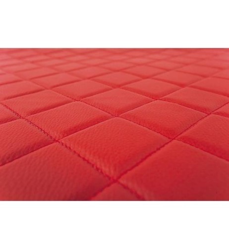 Coppia tappeti camion in similpelle imbottiti colore Rosso MAN TGX dal 20