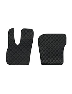 Coppia tappeti camion in similpelle imbottiti Nero DAF XF dal 2021