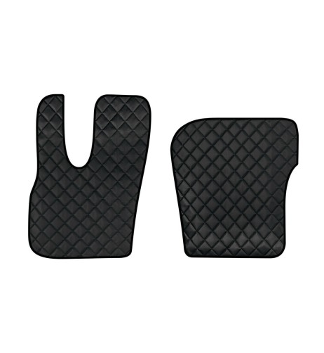 Coppia tappeti camion in similpelle imbottiti Nero DAF XF dal 2021