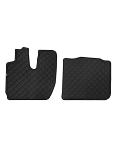 Coppia tappeti camion in similpelle imbottiti Nero Iveco S Way 2019 2024