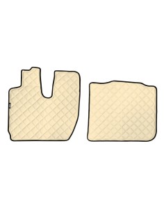 Coppia tappeti camion in similpelle imbottiti Panna Iveco S Way 2019 2024