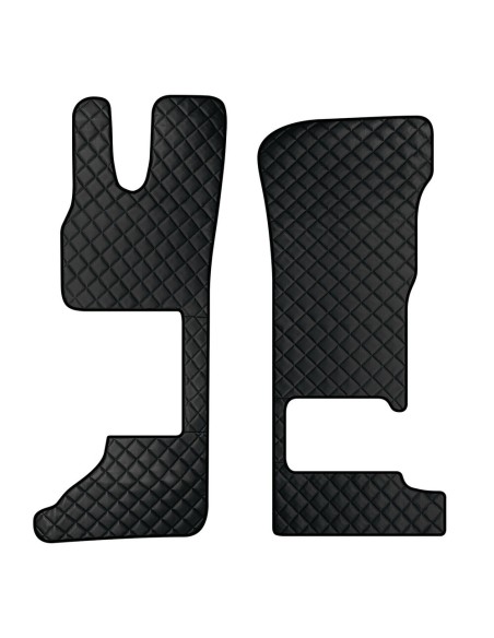 Coppia tappeti camion in similpelle Nero DAF XG XG sedile pass Pieghevo