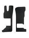 Coppia tappeti camion in similpelle Nero DAF XG XG sedile pass Pieghevo