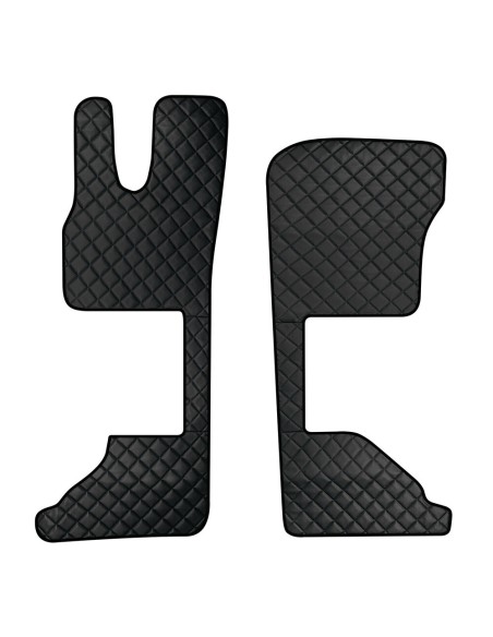 Coppia tappeti camion in similpelle Nero DAF XG XG sedile pass Pneumati