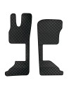 Coppia tappeti camion in similpelle Nero DAF XG XG sedile pass Pneumati
