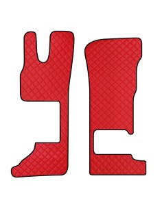 Coppia tappeti camion in similpelle Rosso DAF XG XG sedile pass Pieghev