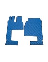 Coppia tappeti camion similpelle Blu Mercedes Actros MP4 MP5 cab Larga