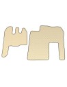 Coppia tappeti camion similpelle imbottiti Beige Renault Magnum