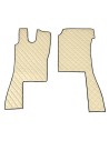 Coppia tappeti camion similpelle imbottiti Beige Scania L Serie 4