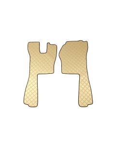 Coppia tappeti camion similpelle imbottiti Beige Scania R Serie 5