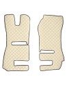 Coppia tappeti camion similpelle imbottiti Beige Scania R Serie 6 recaro