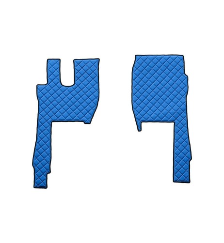 Coppia tappeti camion similpelle imbottiti Blu Ford F Max dal 2018