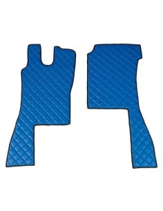 Coppia tappeti camion similpelle imbottiti Blu Scania L Serie 4