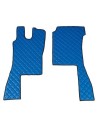 Coppia tappeti camion similpelle imbottiti Blu Scania L Serie 4