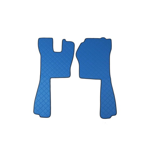 Coppia tappeti camion similpelle imbottiti Blu Scania R Serie 5