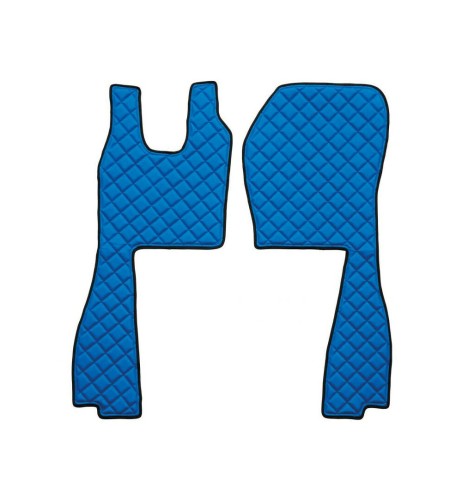 Coppia tappeti camion similpelle imbottiti Blu Scania R Serie 6 2009 2013