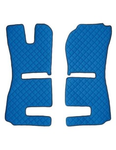 Coppia tappeti camion similpelle imbottiti Blu Scania R Serie 6 recaro pi