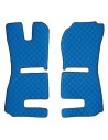 Coppia tappeti camion similpelle imbottiti Blu Scania R Serie 6 recaro pi
