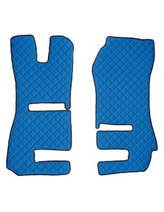 Coppia tappeti camion similpelle imbottiti Blu Scania R Serie 6 recaro pn