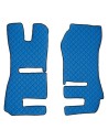 Coppia tappeti camion similpelle imbottiti Blu Scania R Serie 6 recaro pn