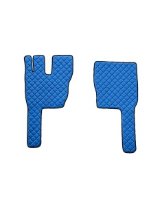 Coppia tappeti camion similpelle imbottiti Blu Volvo FM 2013 2021