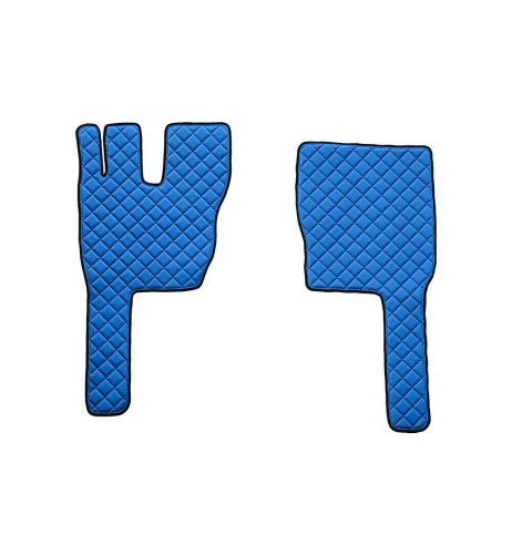 Coppia tappeti camion similpelle imbottiti Blu Volvo FM 2013 2021