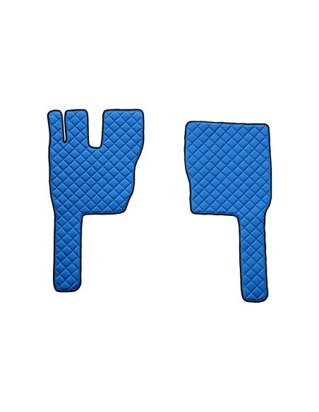 Coppia tappeti camion similpelle imbottiti Blu Volvo FM 2013 2021