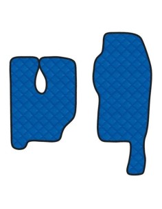 Coppia tappeti camion similpelle imbottiti Blu Mercedes Actros MP3 Tunnel A