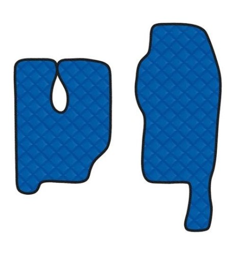 Coppia tappeti camion similpelle imbottiti Blu Mercedes Actros MP3 Tunnel A