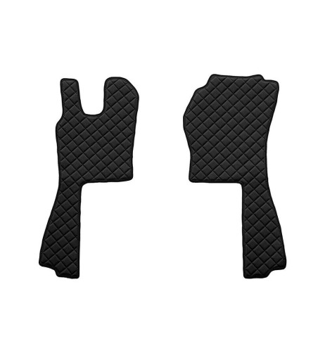 Coppia tappeti camion similpelle imbottiti Nero Scania G serie 5 6 automa