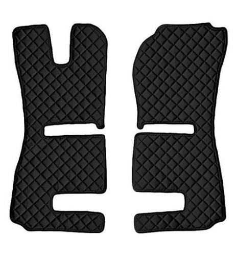 Coppia tappeti camion similpelle imbottiti Nero Scania R Serie 6 recaro p