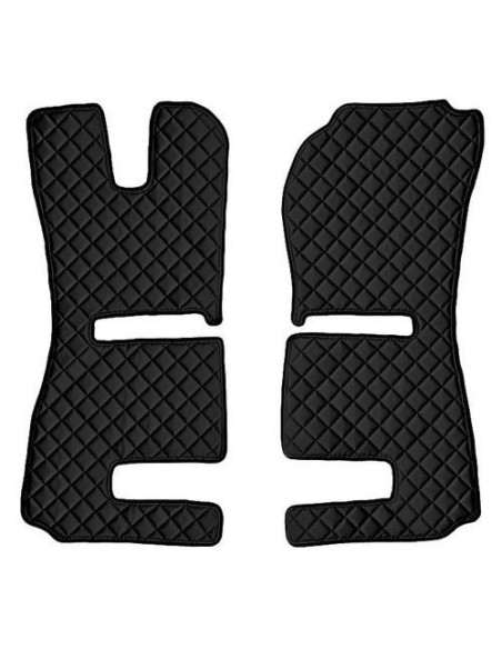 Coppia tappeti camion similpelle imbottiti Nero Scania R Serie 6 recaro p