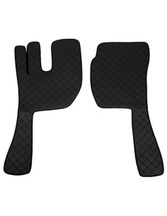 Coppia tappeti camion similpelle imbottiti Nero Volvo FH Serie 2 3