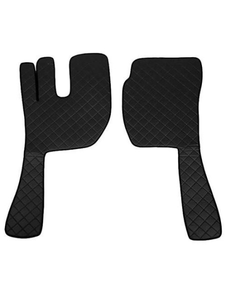 Coppia tappeti camion similpelle imbottiti Nero Volvo FH Serie 2 3