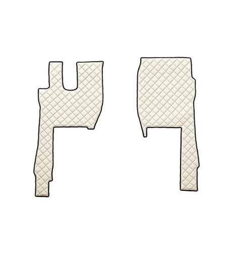 Coppia tappeti camion similpelle imbottiti Panna Ford F Max dal 2018